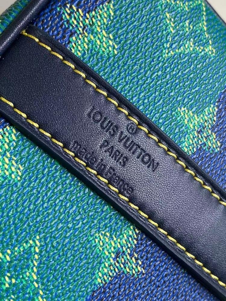 Keepall Monogram Leather Travel Bag
