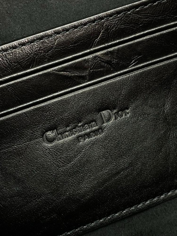 Luxury Refined Black Quilted Calfskin Shoulder Bag