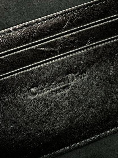 Luxury Refined Black Quilted Calfskin Shoulder Bag