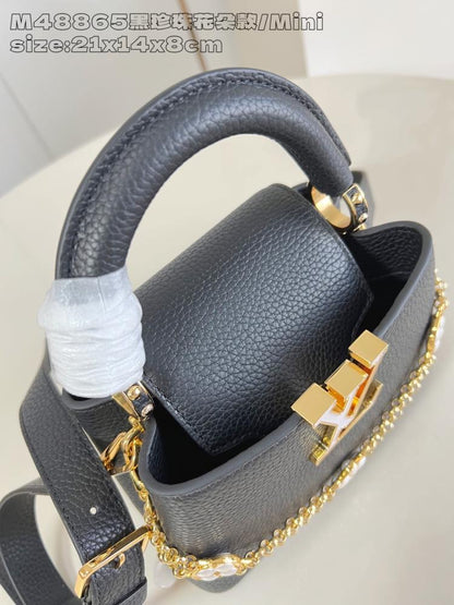 Classic Leather Top Handle Bag
