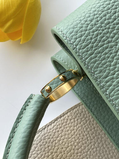 Leather Top Handle Bag