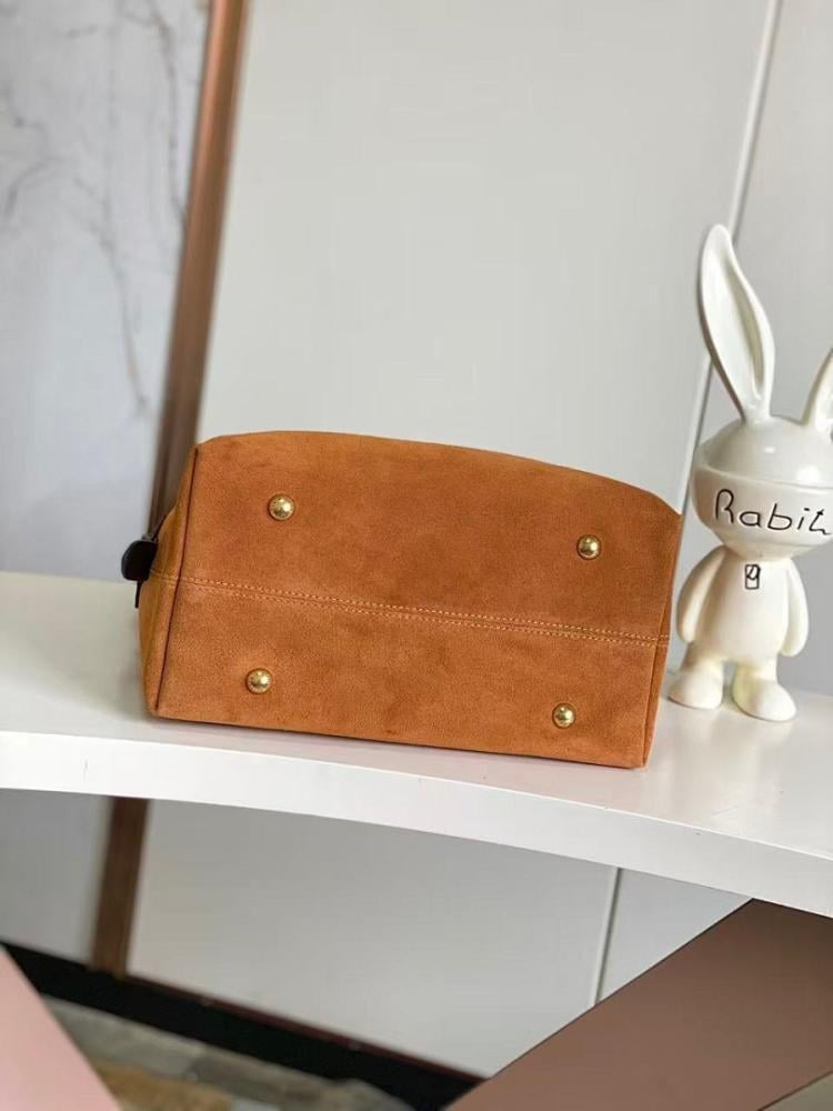 Elegant Stylish Monogram Leather Top Handle Bag