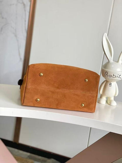 Elegant Stylish Monogram Leather Top Handle Bag