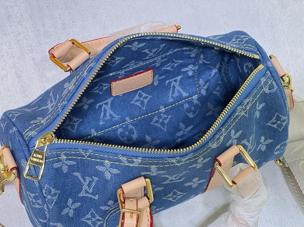 Italian-Inspired Stylish Denim Top Handle Bag