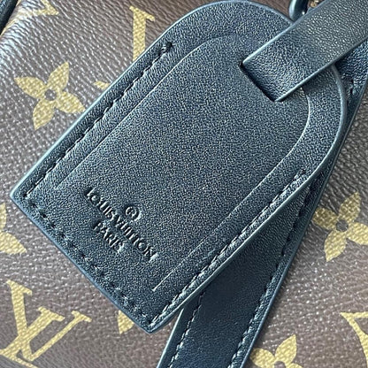 Keepall Green Leather Travel Bag