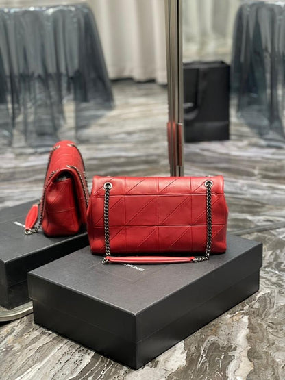 Luxury Patchwork Lambskin Shoulder Bag – Limited Edition