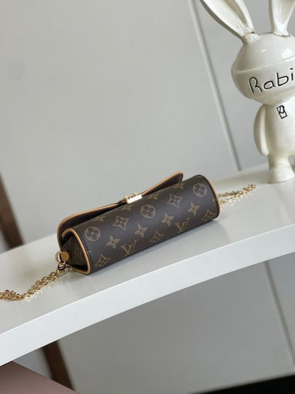 Elegant Stylish Monogram Leather Shoulder Bag