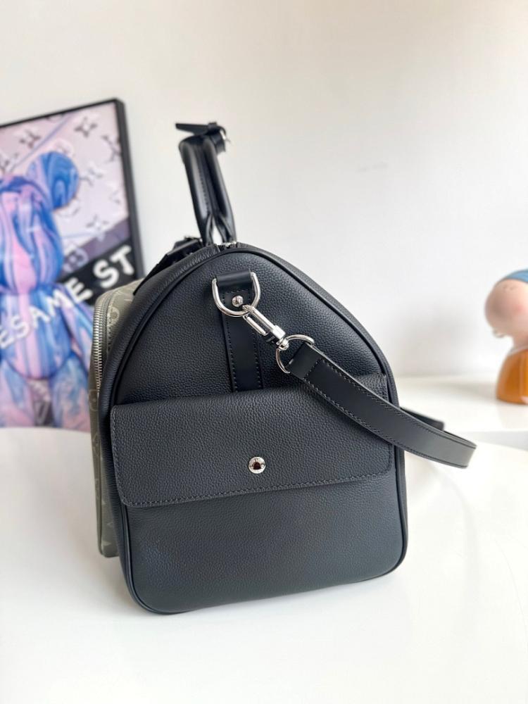 Keepall Monogram Leather Travel Bag