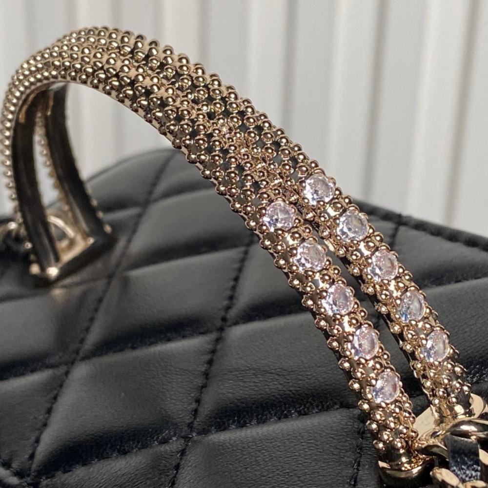Lambskin Top Handle Bag