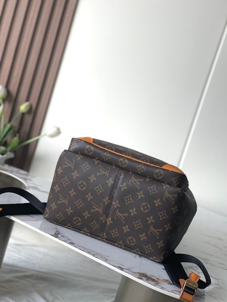 Elegant Refined Monogram Leather Top Handle Bag