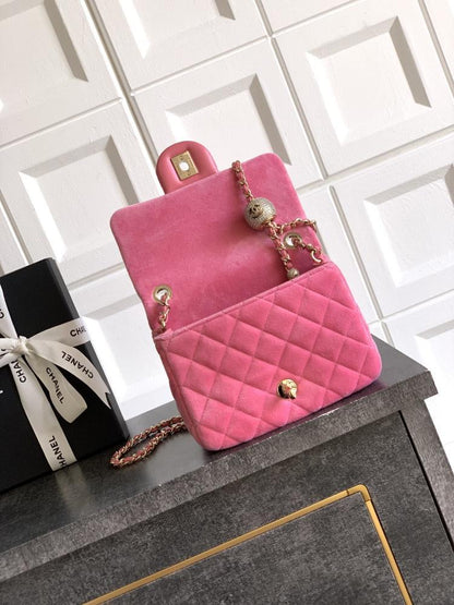 Crystal-Embellished Top Handle Bag