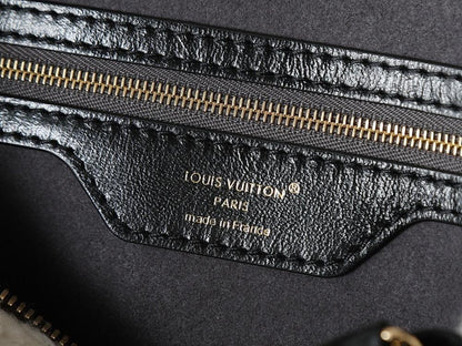 Elegant Refined Monogram Lambskin Top Handle Bag