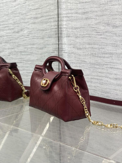 Leather Top Handle Bag