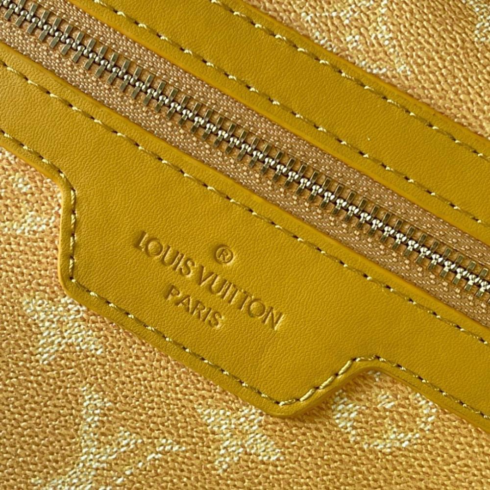 Modern Elegant Monogram Leather Shoulder Bag