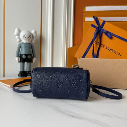 Speedy Monogram Leather Shoulder Bag