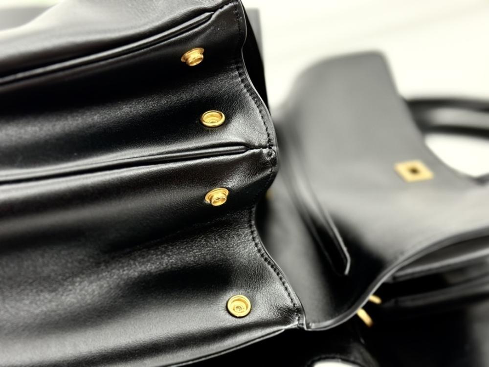 Luxury Leather Top Handle Bag