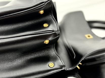 Luxury Leather Top Handle Bag