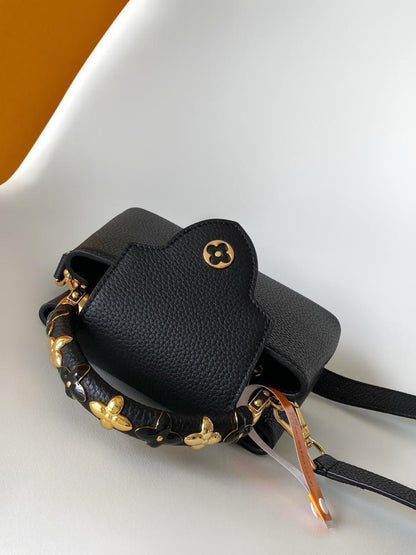 Leather Top Handle Bag
