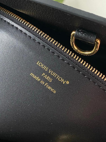 Modern Luxury Monogram Satin Top Handle Bag
