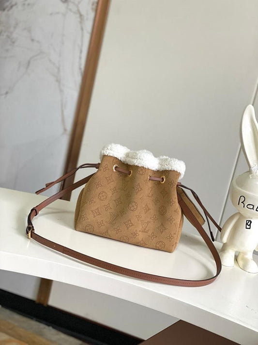 Modern Suede Bucket Bag – Limited Edition