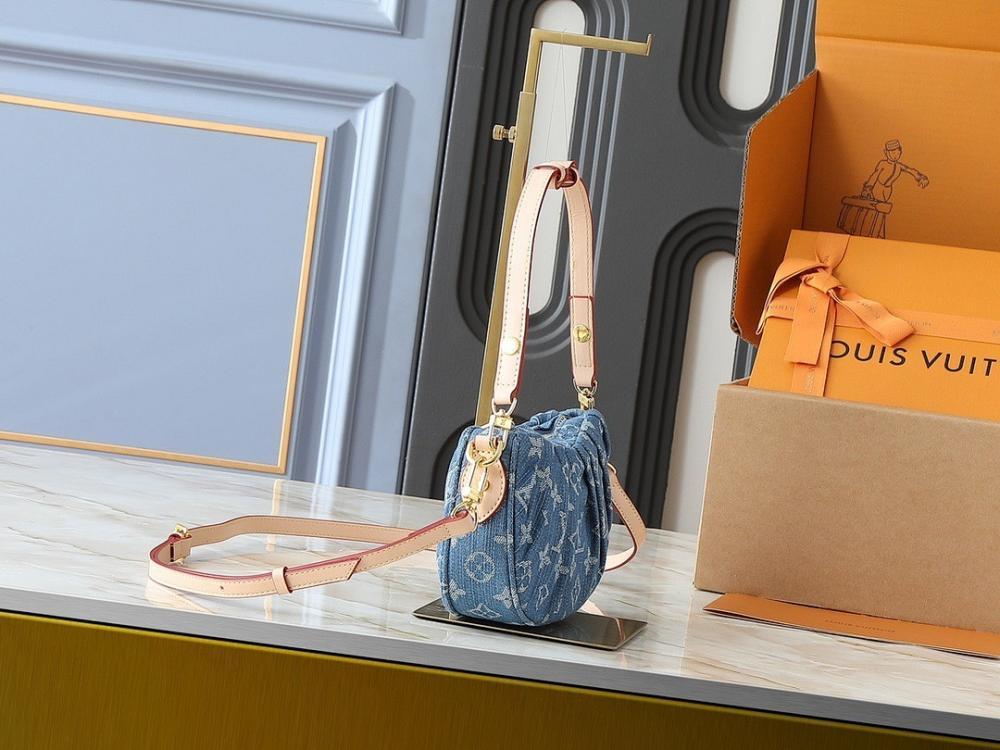 The Pouch Monogram Leather Shoulder Bag