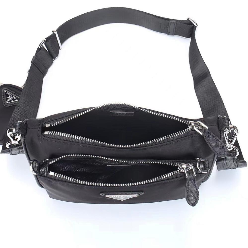 Elegant Refined Nylon Shoulder Bag