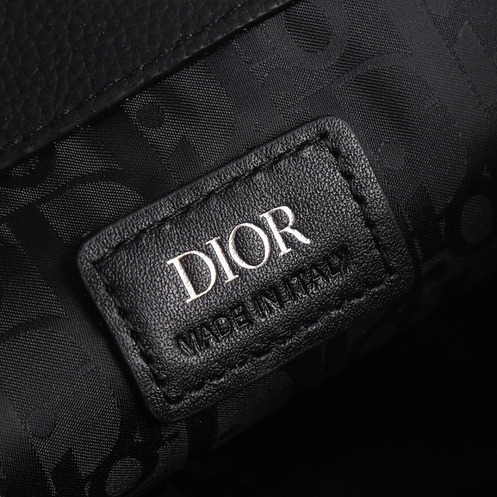 Elegant Stylish Black Printed Calfskin Shoulder Bag