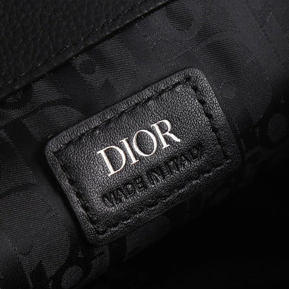 Elegant Stylish Black Printed Calfskin Shoulder Bag