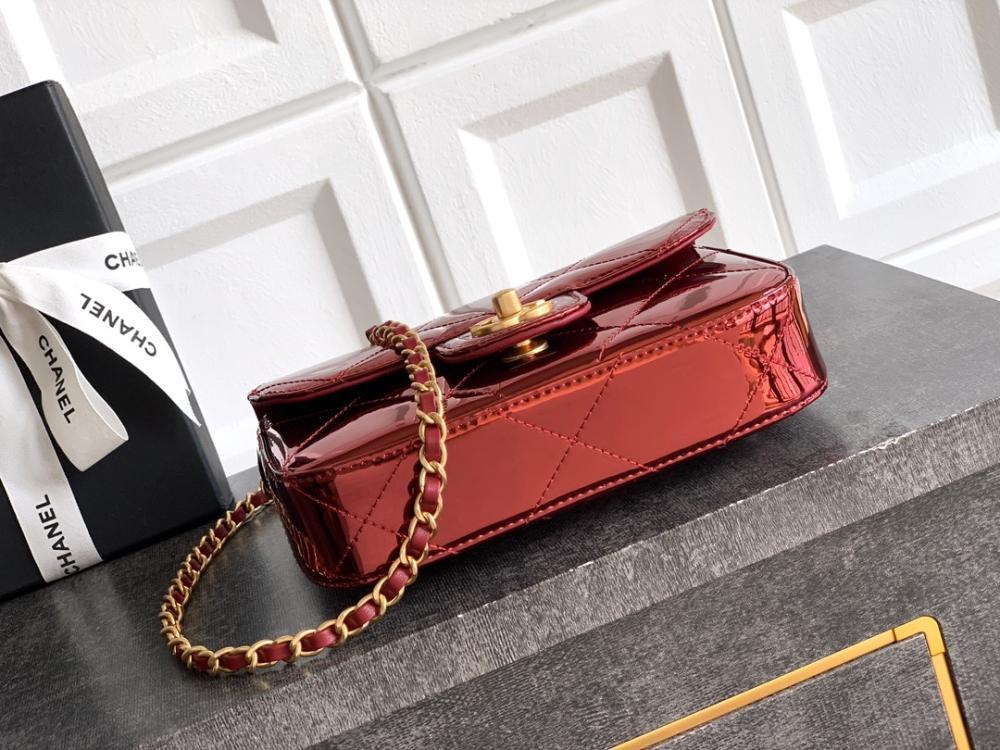 Gold Top Handle Bag