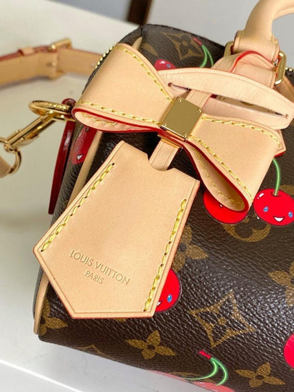 Speedy Bandouliere Monogram Leather Shoulder Bag