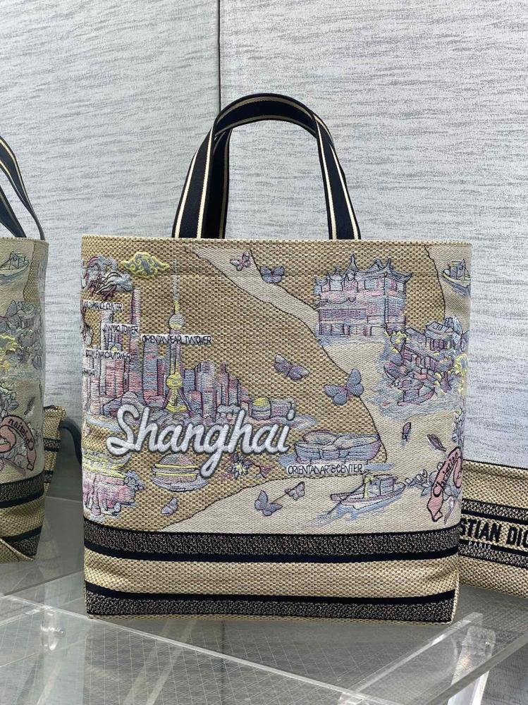 Embroidered Top Handle Bag