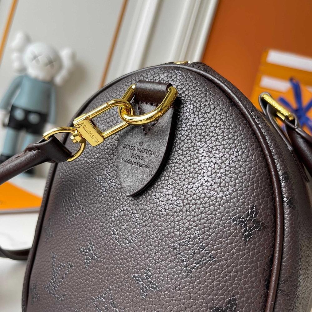 Stylish Refined Monogram Leather Top Handle Bag