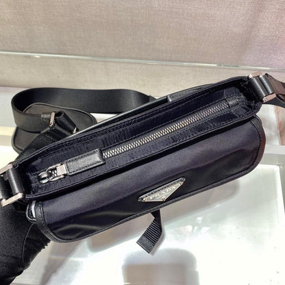 Luxury Refined Woven Saffiano Leather Shoulder Bag
