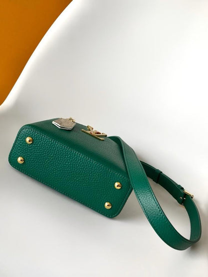 Calfskin Top Handle Bag