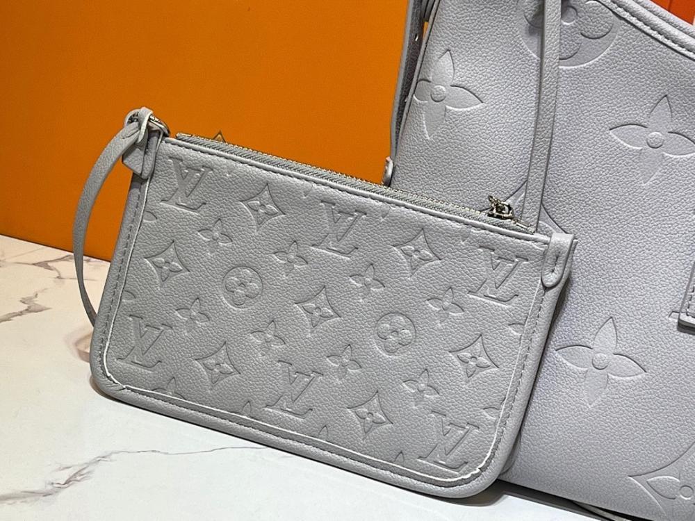 Elegant Refined Monogram Leather Top Handle Bag