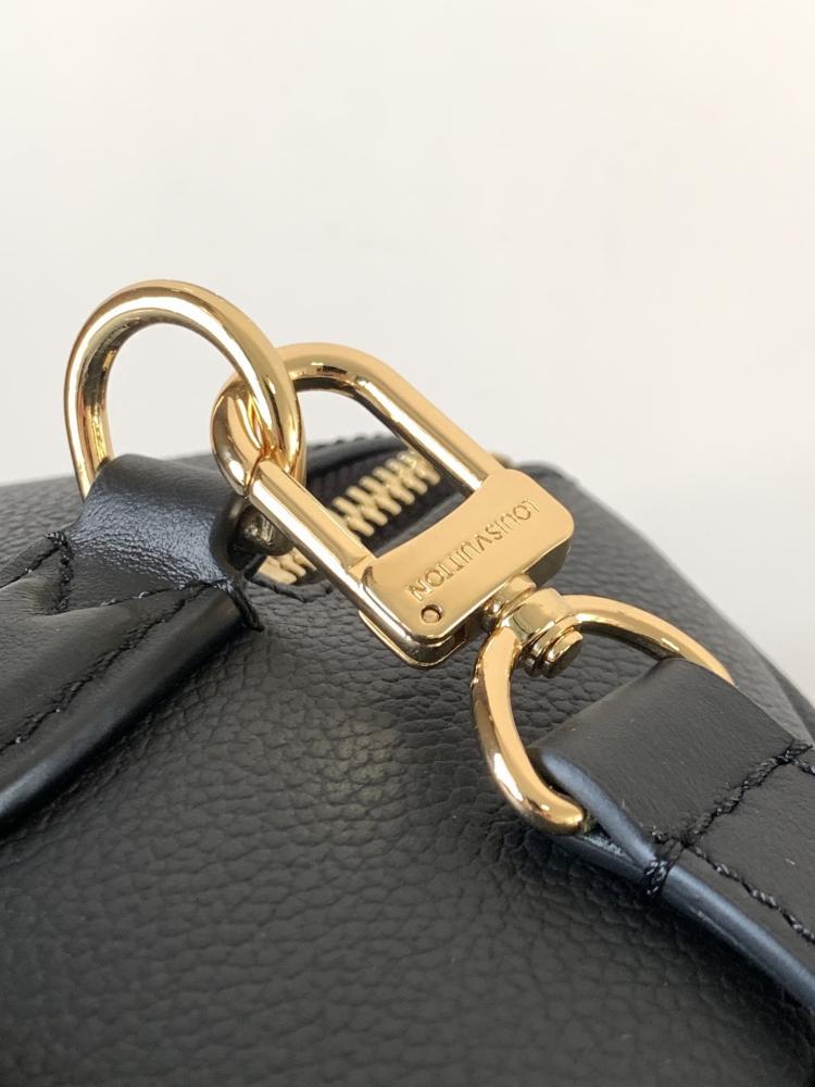 Monogram Leather Top Handle Bag