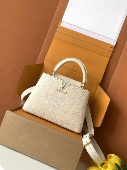 Calfskin Top Handle Bag
