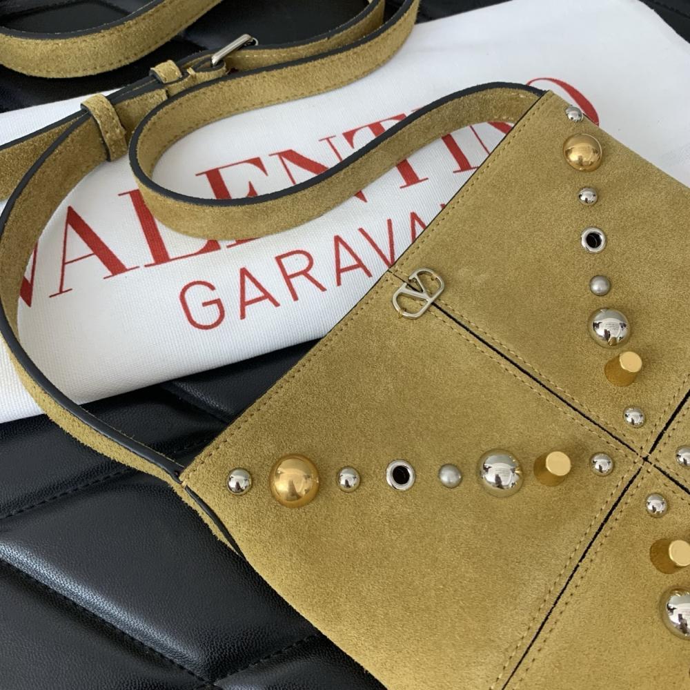 Studded Leather Shoulder Bag