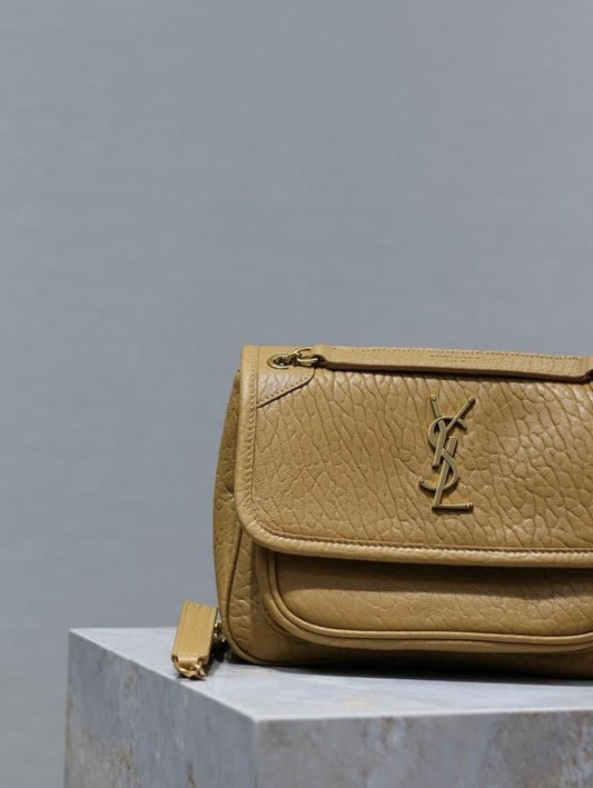 Luxury Gold Leather Shoulder Bag – Special Edition