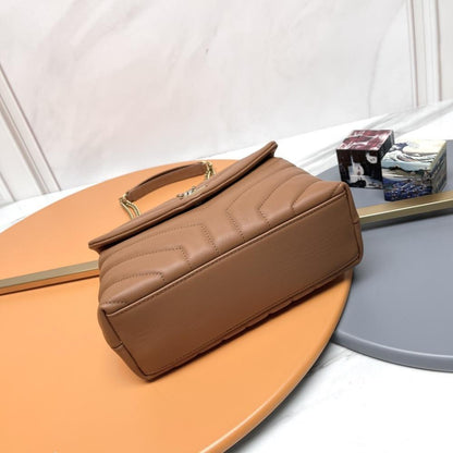 Luxury Leather Top Handle Bag