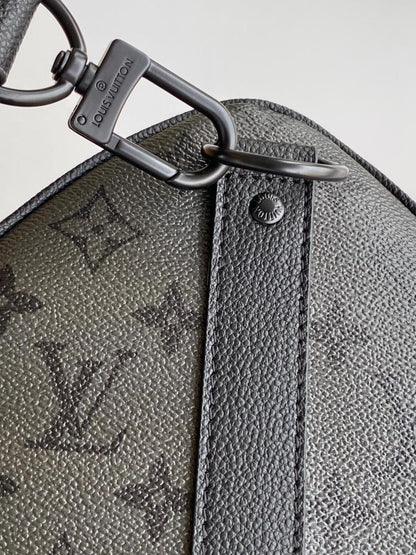 Monogram Leather Travel Bag