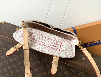 Embroidered Leather Tote Bag