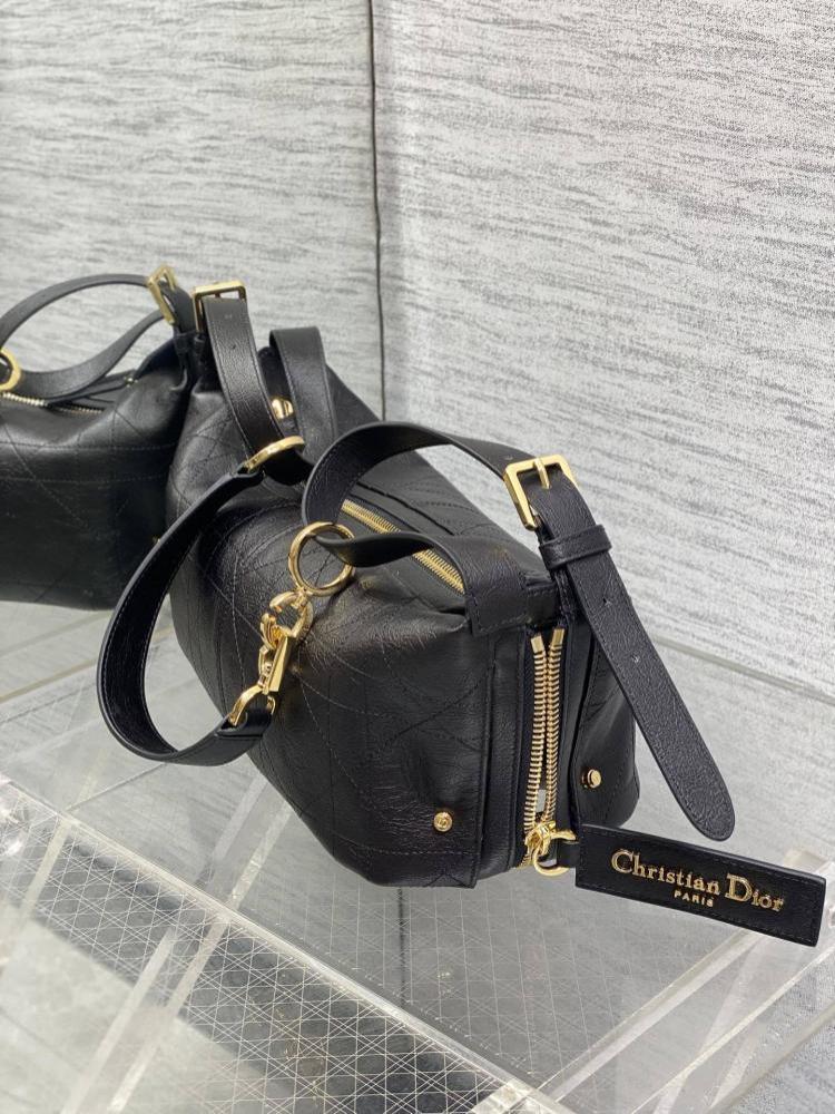Alma Gold Leather Hobo Bag
