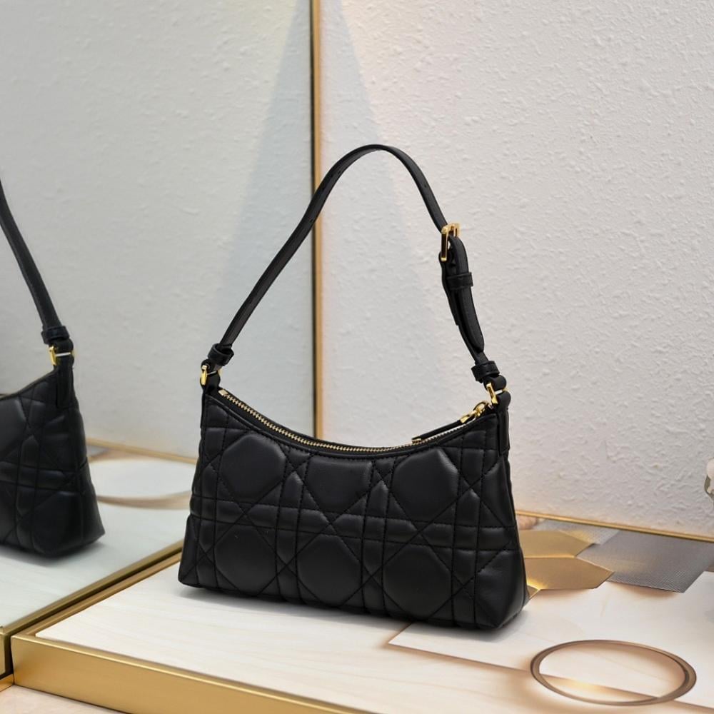 Caro Monogram Canvas Shoulder Bag