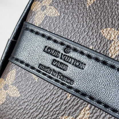 Keepall Green Leather Travel Bag