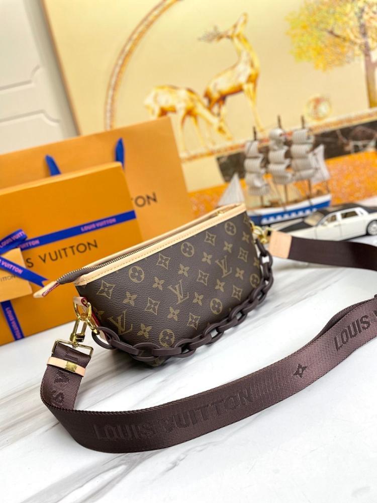 Modern Refined Monogram Leather Top Handle Bag