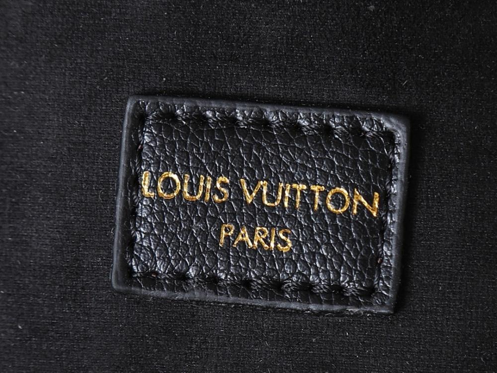 Modern Refined Gold Monogram Leather Shoulder Bag