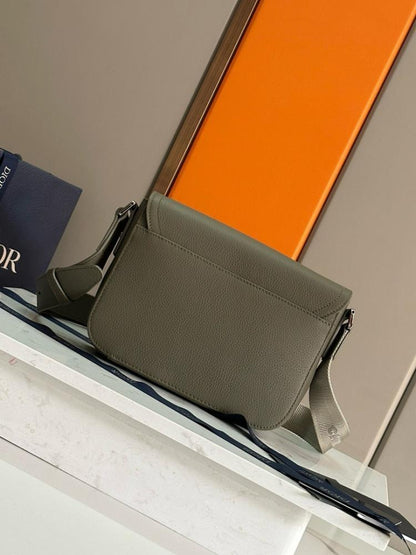 Saddle Printed Leather Shoulder Bag