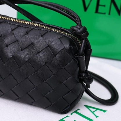 Italian-Inspired Luxury Woven Leather Bag