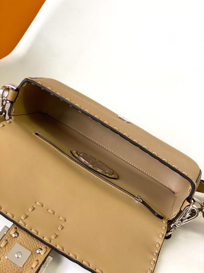 Classic Leather Top Handle Bag
